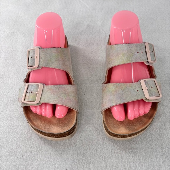 Birkenstock Arizona Women’s Vegan Microfiber Size 39 Multicolor - Picture 2 of 7